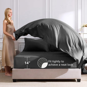 CozyLux comforter stitching detail highlights durable box construction and even fill