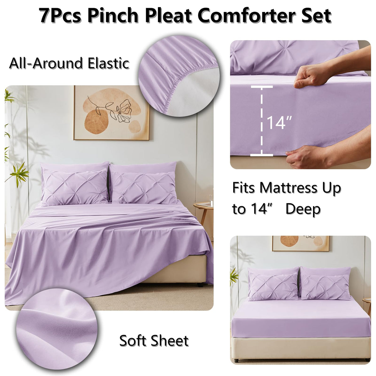 CozyLux Durable stitching keeps the comforter filling evenly distributed