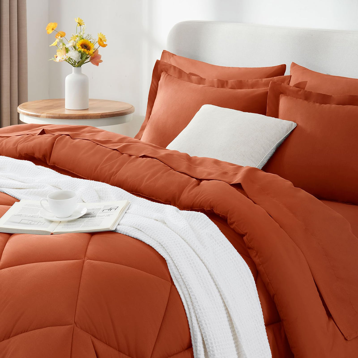 CozyLux easy-care bedding is machine washable for busy homes