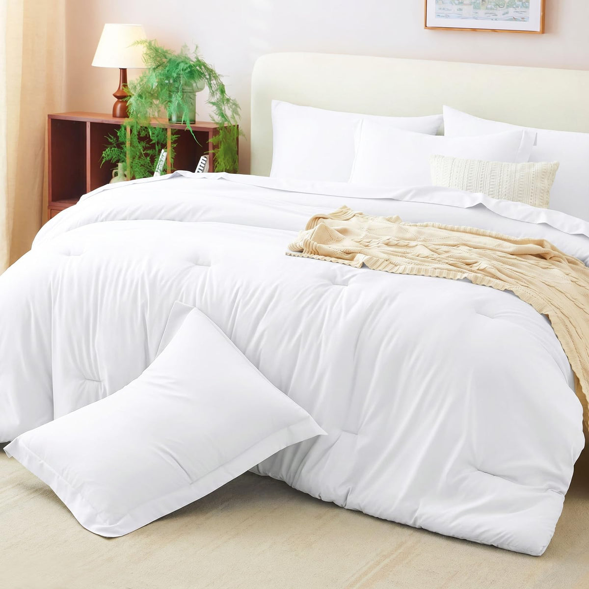 CozyLux easy-care bedding is machine washable for simple cleaning