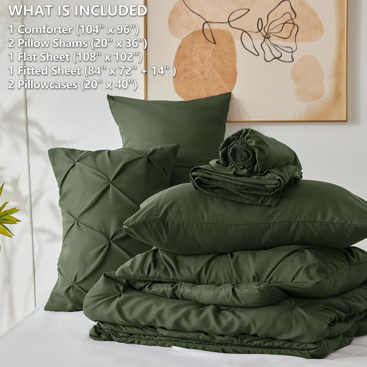 CozyLux easy-care, machine-washable bedding for easy weekly laundering.