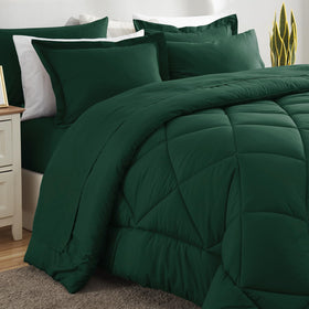 CozyLux emerald-green king 7pc care instructions for long-lasting softness