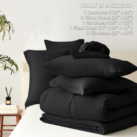CozyLux fitted sheet with 14-inch pocket fits thicker mattresses.