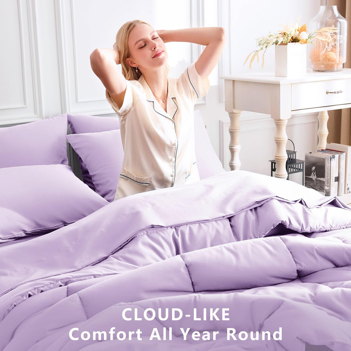 CozyLux Fitted Sheet 54x75 with 14" deep pocket for secure fit.