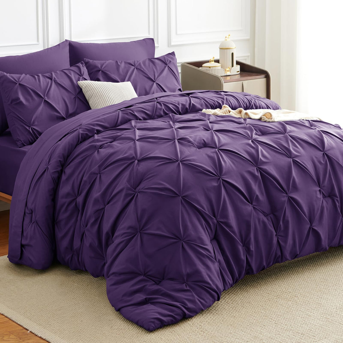 CozyLux fitted sheet 60x80+14 with deep pockets ensures stable sleep.