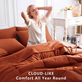 CozyLux fitted sheet with 14-inch pocket for secure fit.