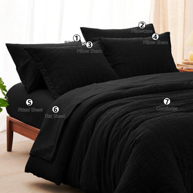 CozyLux fitted sheet with deep pocket fits up to 14 inches.