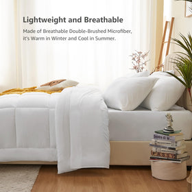 CozyLux flat sheet close-up with generous queen-size coverage.