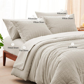 CozyLux queen flat sheet provides ample coverage for easy bed-making