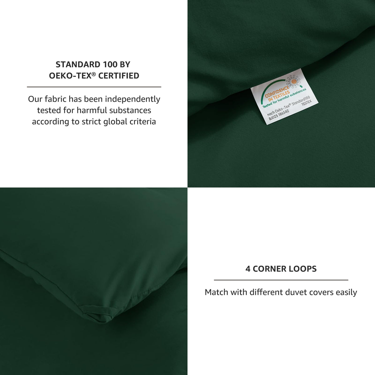 CozyLux four corner ties prevent shifting for secure duvet placement.
