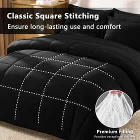 CozyLux box stitching detail prevents fill shifting over time