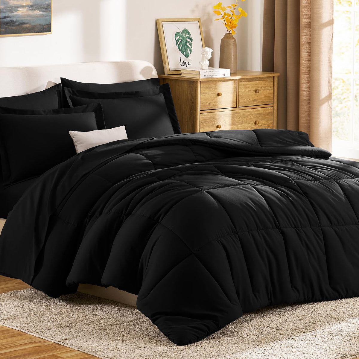 CozyLux vacuum-sealed packaging opens to fluffy bedding