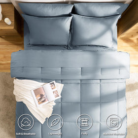 CozyLux microfiber texture close-up highlighting breathable warmth.
