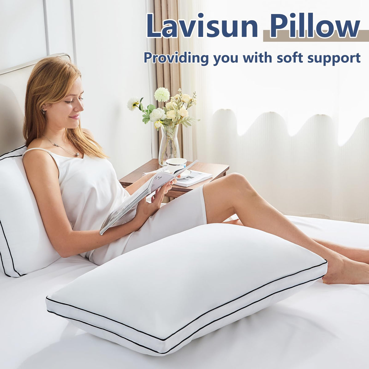 CozyLux hotel-quality pillows for at-home luxury and comfort.