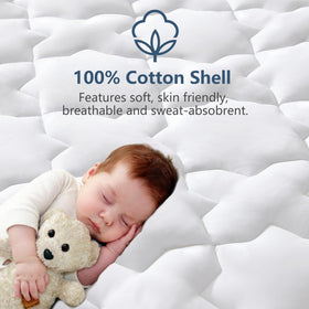 CozyLux King Mattress Pad 450GSM filling delivering generous cushion