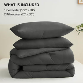 CozyLux care-friendly bedding shown for gentle machine wash and low tumble dry.