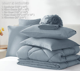CozyLux comforter detail shows box stitching and stable interior
