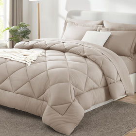 CozyLux king-size comforter set hero with plush microfiber for all-season comfort