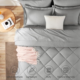 CozyLux comforter close-up shows soft microfiber and warmth