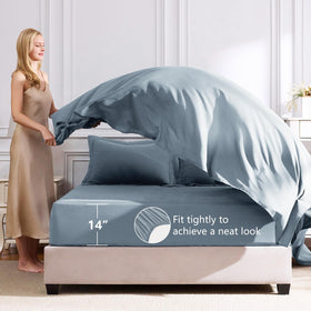 CozyLux pillowcases and shams arranged for a neat, inviting bed
