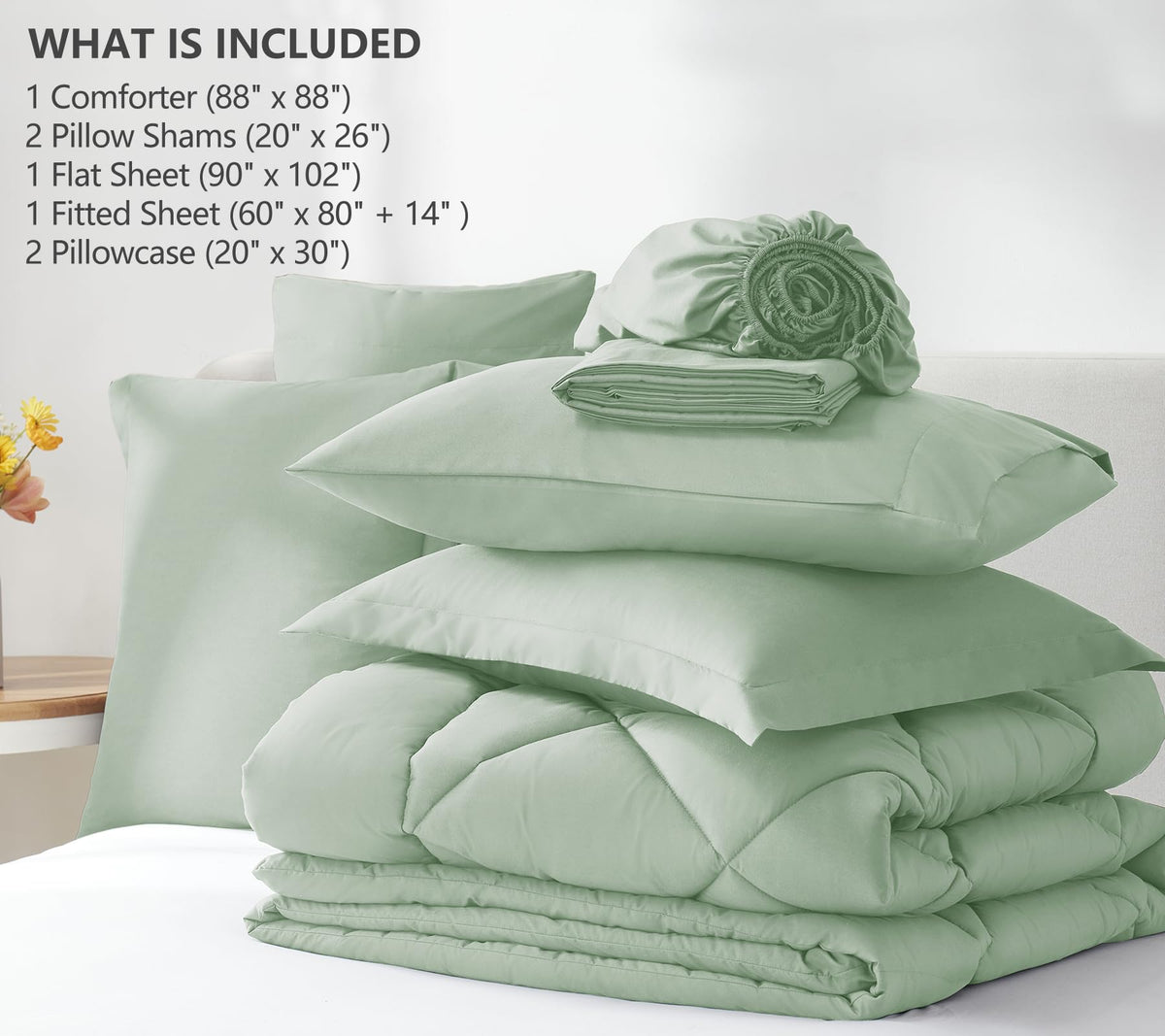 Machine washable CozyLux bedding for easy care and year-round comfort