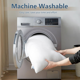 CozyLux machine-washable pillow for easy refreshing care.