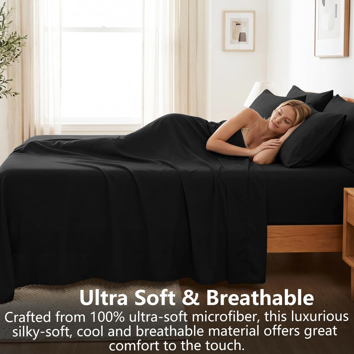 CozyLux microfiber fabric close-up showing silky double-brushed comfort.