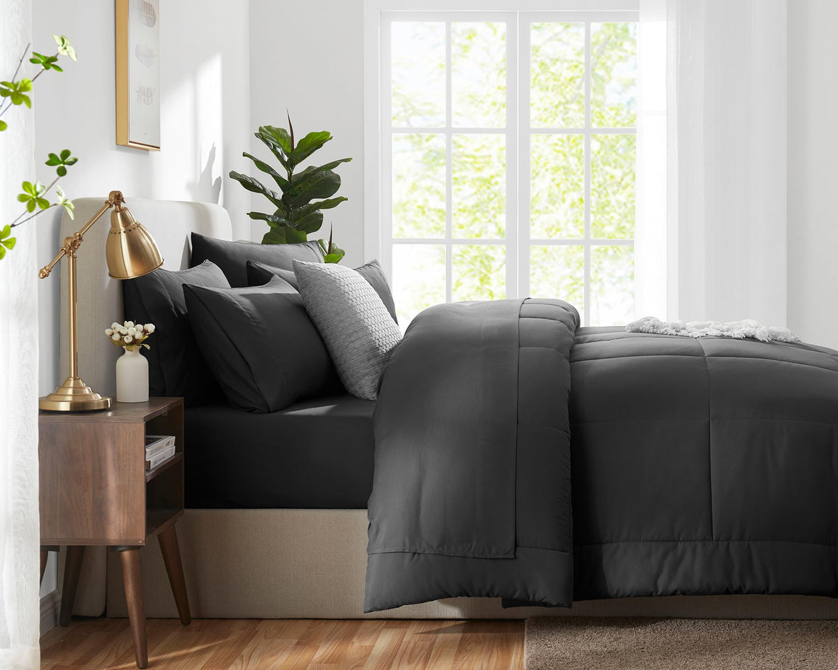 CozyLux microfiber material detail shows soft, easy-care fabric