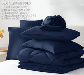 CozyLux flat sheet and fitted sheet laid on bed for easy setup