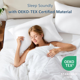 CozyLux OEKO-TEX certified label visible for safe materials.