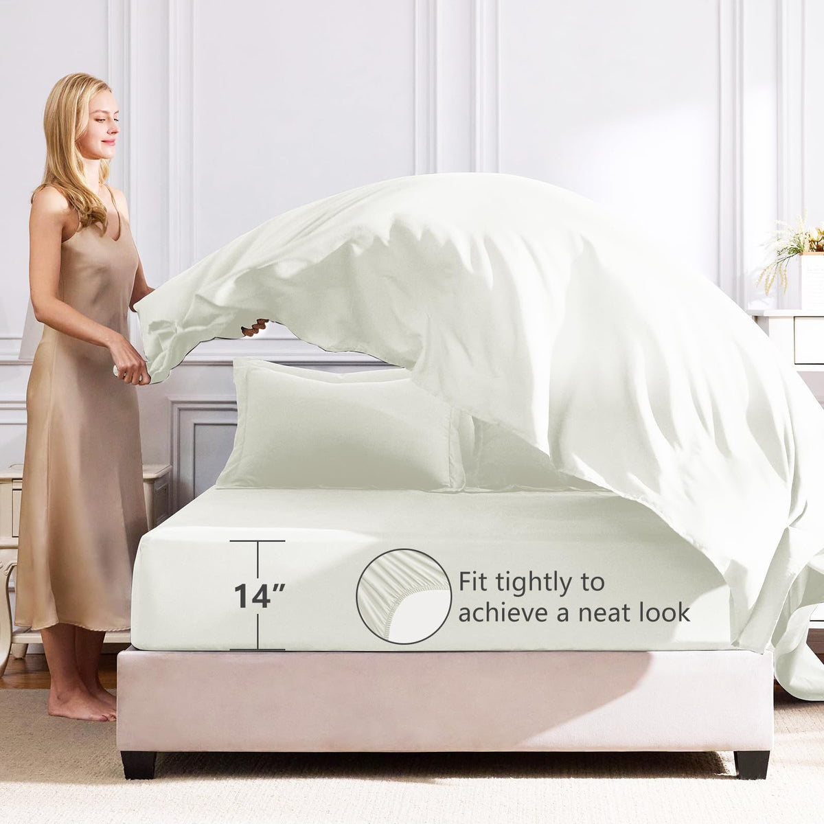 CozyLux OEKO-TEX certification label on bedding