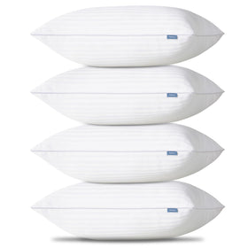 CozyLux queen 4-pack pillows vacuum-sealed for compact shipping.