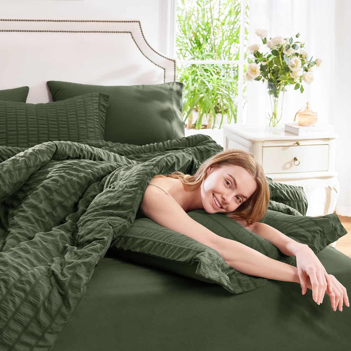 CozyLux pillow sham 20 by 26 inches completes a coordinated look.