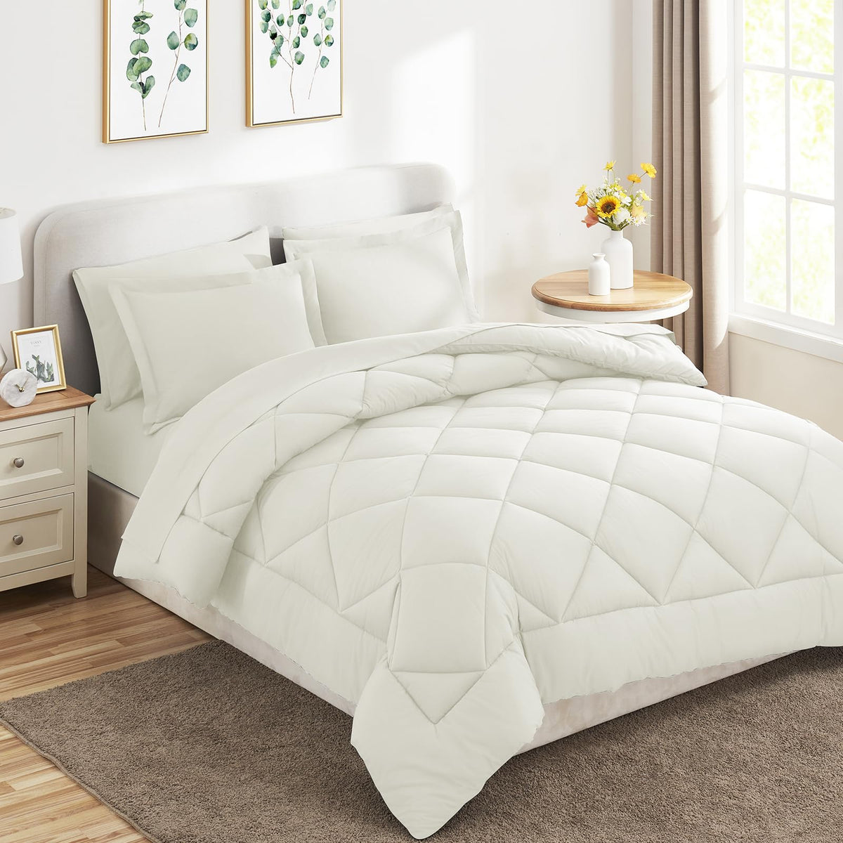 CozyLux pillowcase 20 by 30 inches on bed