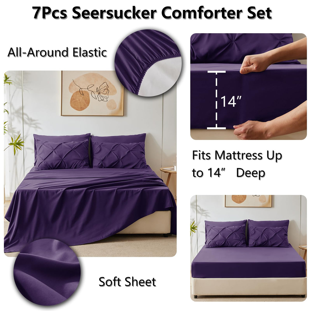 CozyLux pillowcases 20x30 for smooth fabric feel and easy on/off.