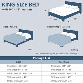 CozyLux pillowcases navy-toned finish with soft seams and smooth surface