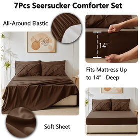 Includes two pillow shams to match the queen set.
