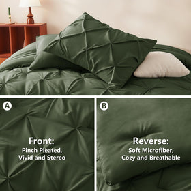 CozyLux Pintuck design highlights geometric pattern for modern bedroom texture.