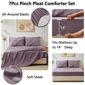 CozyLux pintuck pattern adds contemporary elegance to your space.
