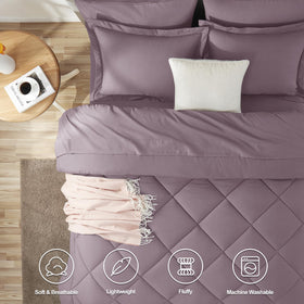 CozyLux 7-piece bed-in-a-bag layout provides complete styling options.