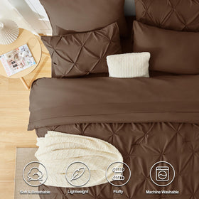 CozyLux seven-piece bed-in-a-bag includes comforter, sheets, pillowcases, and shams.