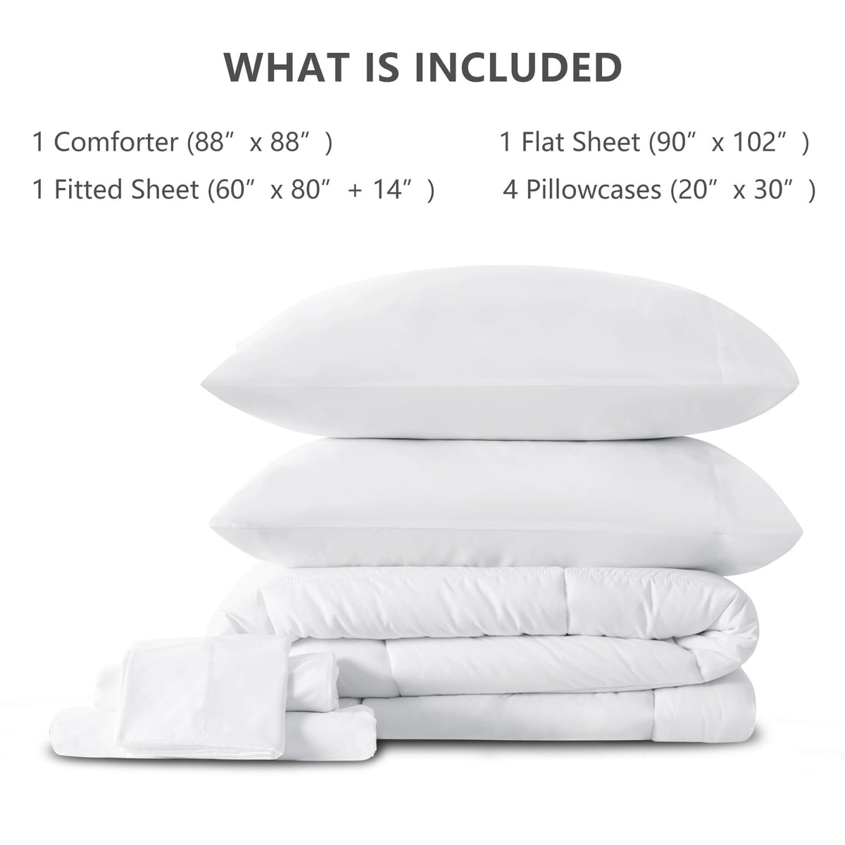 CozyLux box-stitch comforter adds shape and lasting durability.
