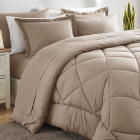 CozyLux comforter measures 88 by 88 inches for plush warmth.