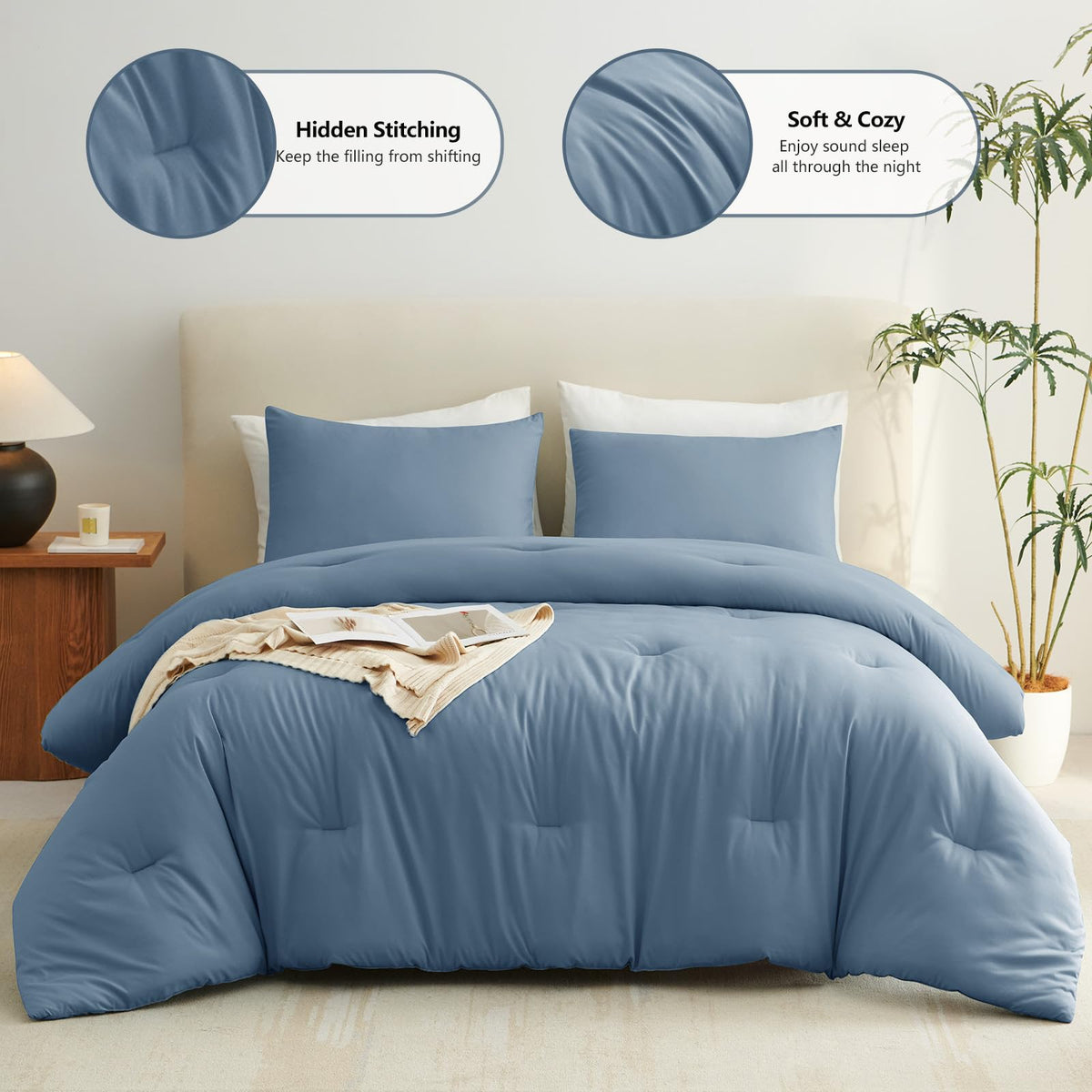 CozyLux microfiber close-up showing ultra-soft texture
