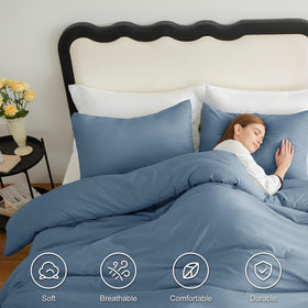Two matching CozyLux pillowcases with neat stitching and color