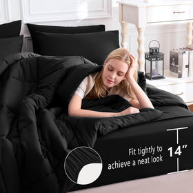 CozyLux box-stitch detail on the comforter blends durability with a clean silhouette.