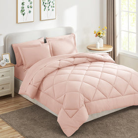 CozyLux queen comforter set vacuum-sealed packaging for efficient storage.