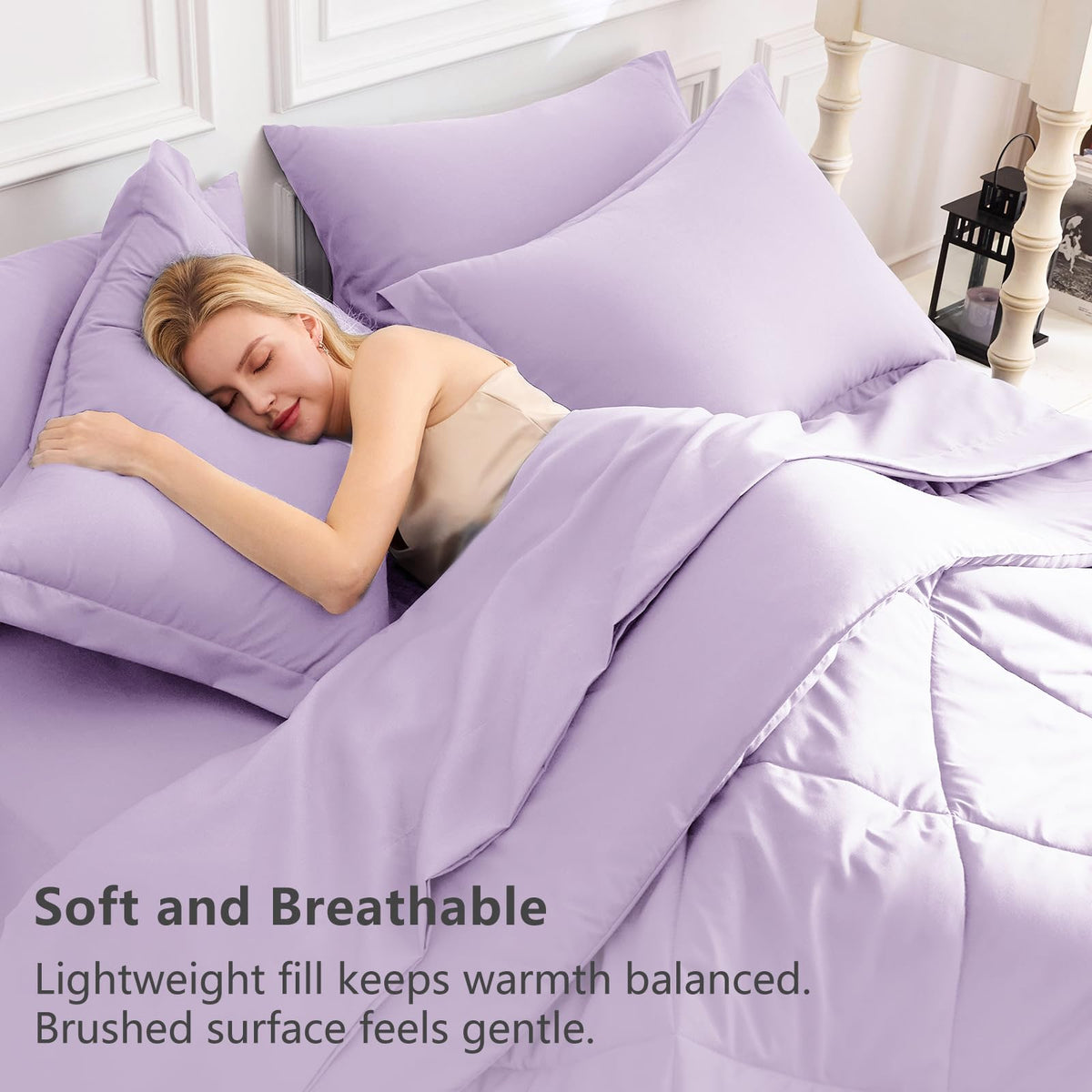 CozyLux fitted sheet with deep pocket keeps mattress secure up to 14 inches