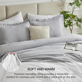 CozyLux heathered grey dyeing offers casual elegance and color consistency