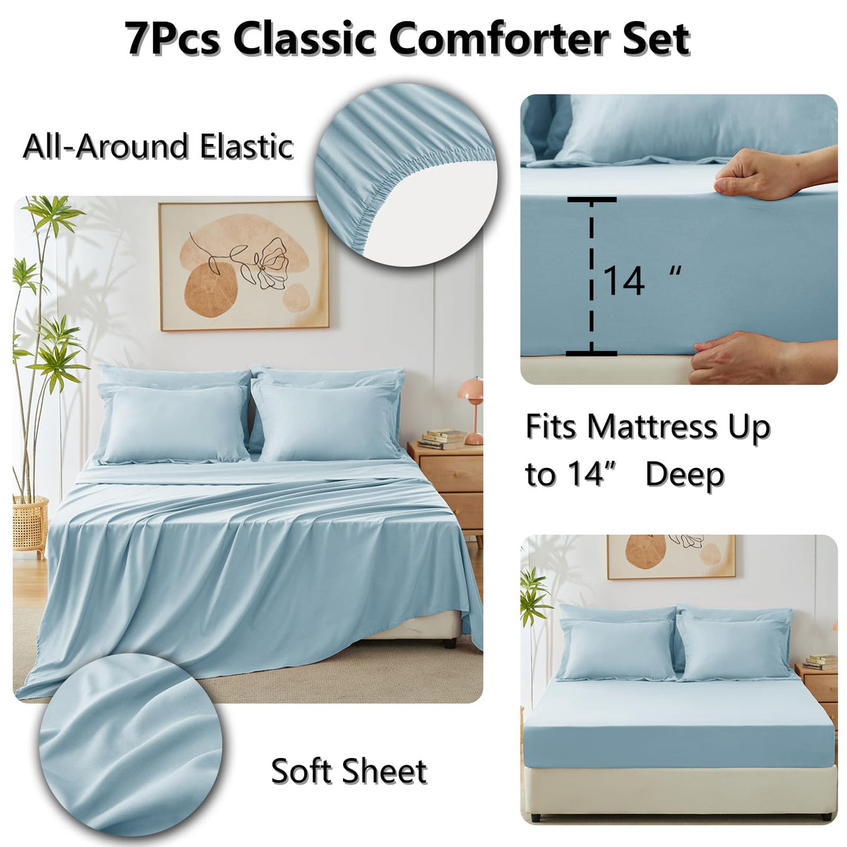 CozyLux flat sheet offers smooth, soft coverage.
